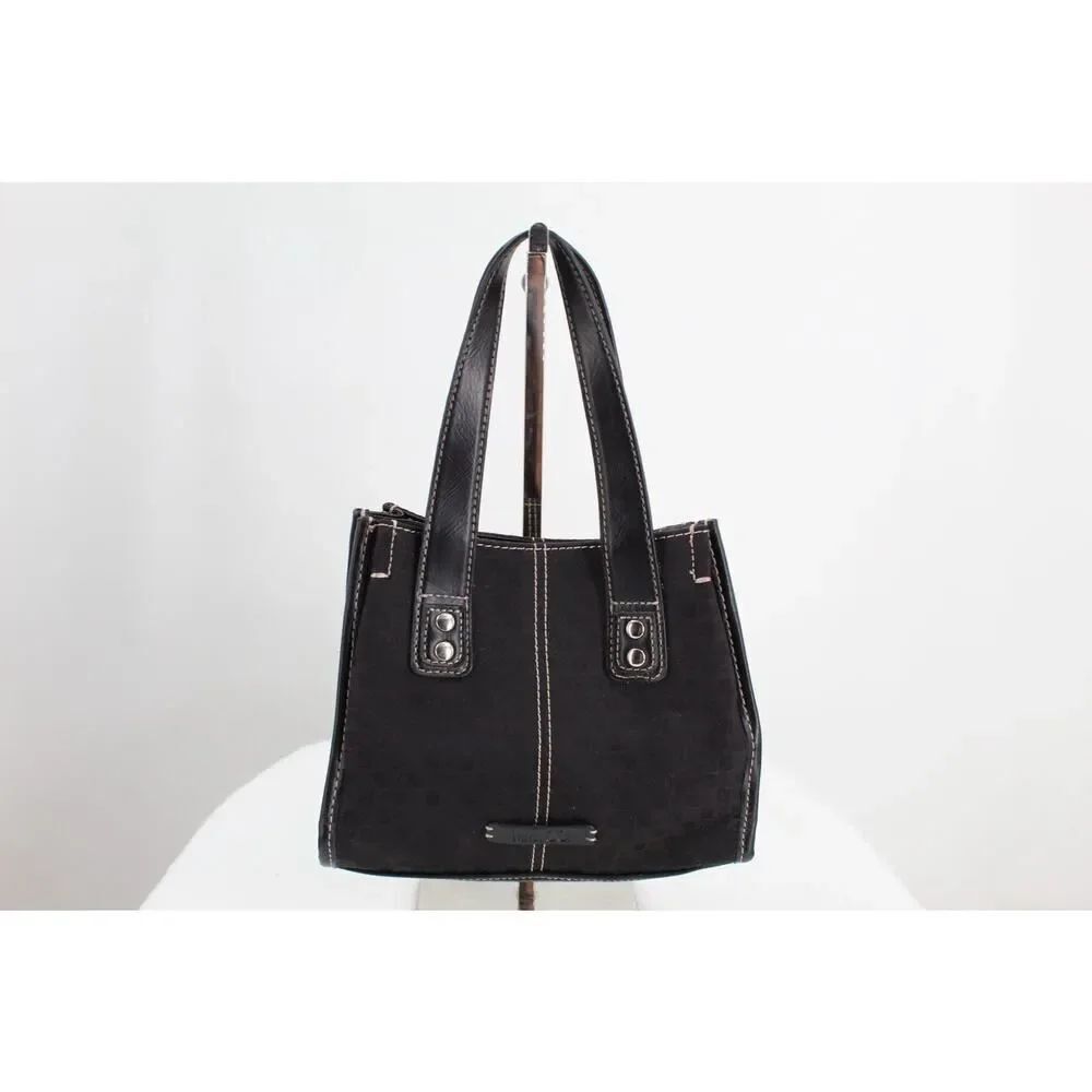 Vintage 90s Nine & Co Mini Double Top Handle Purse/Handbag Nice